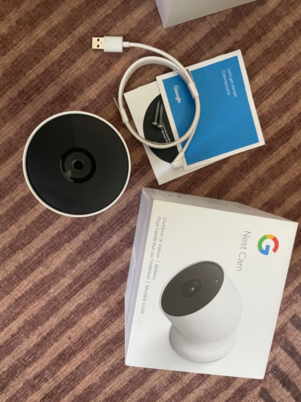 White Nest Security Camera for in or outdoor